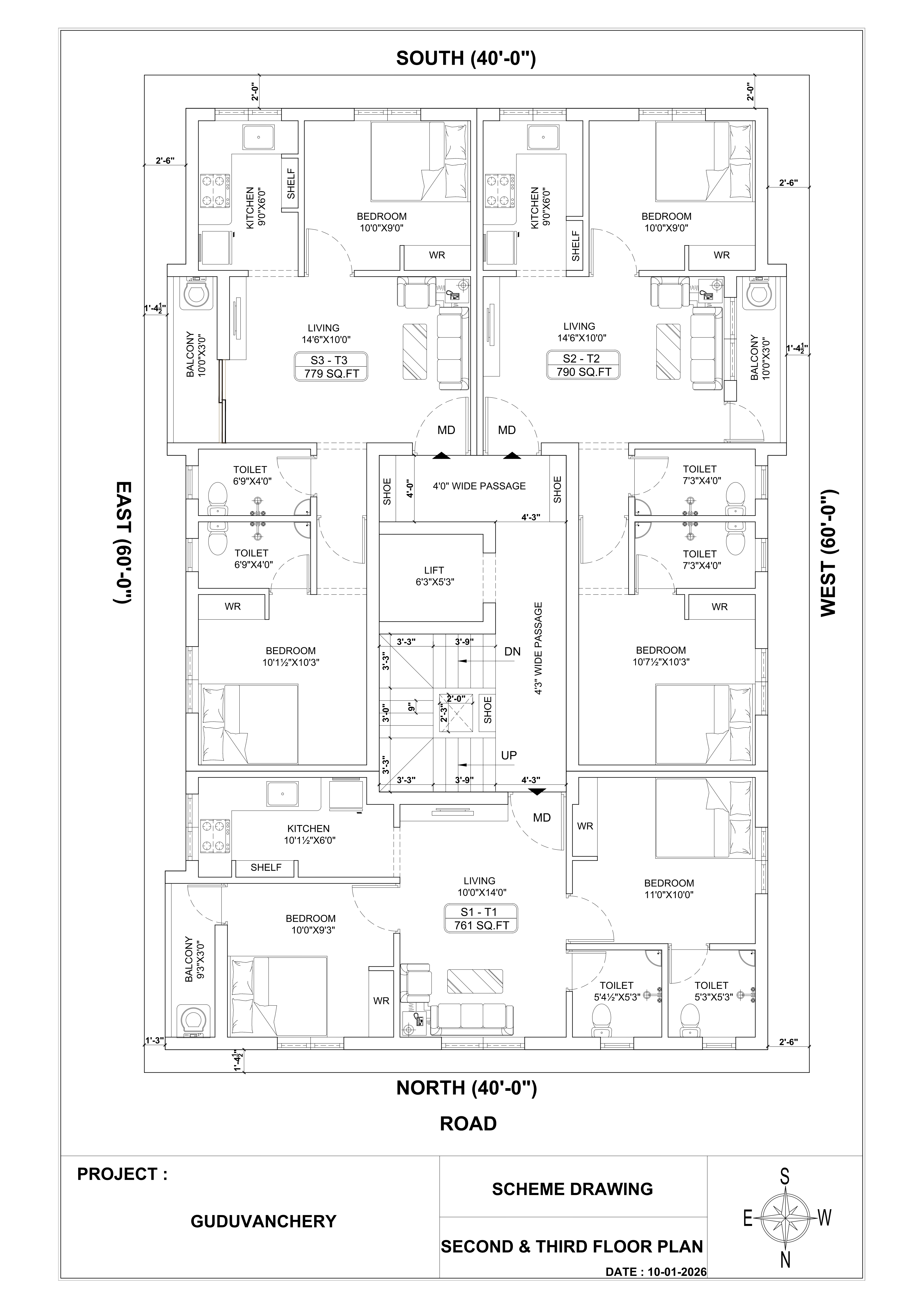 2nd & 3rd Floor Plan